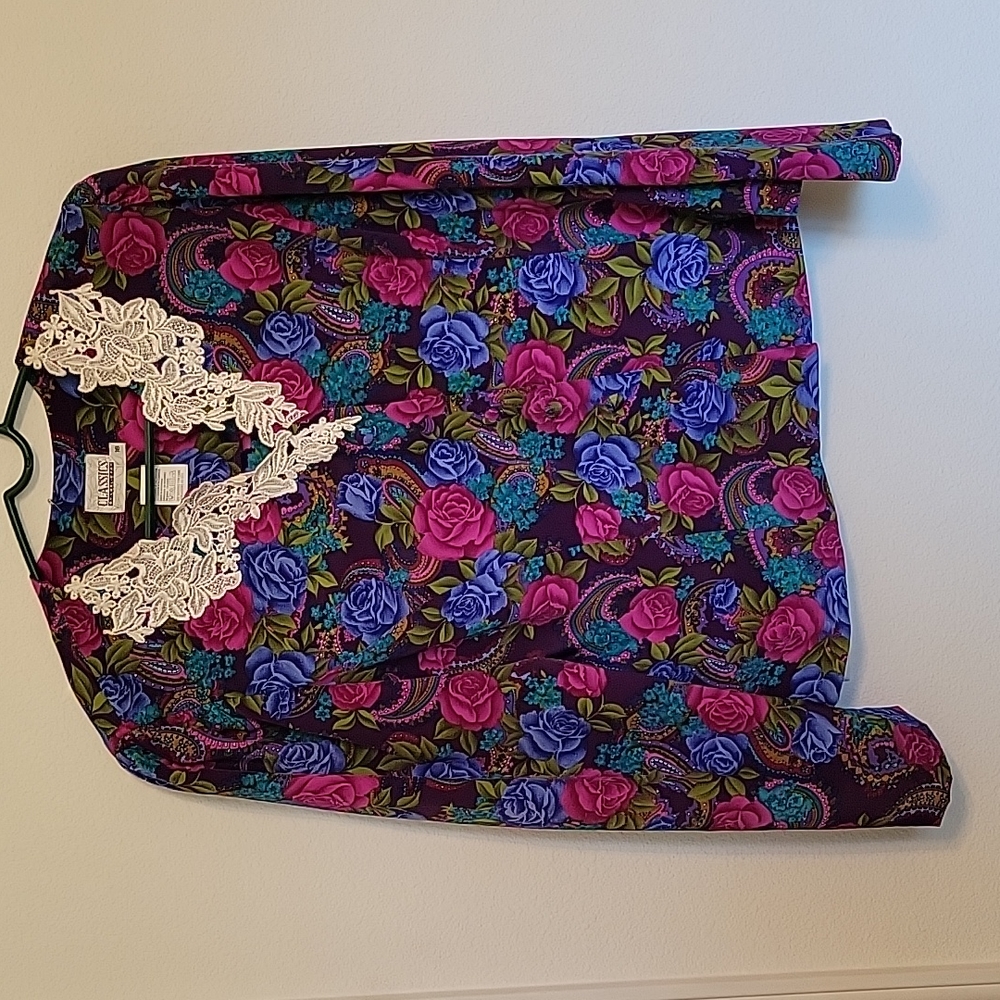 Vintage Floral Cottage Core Blouse